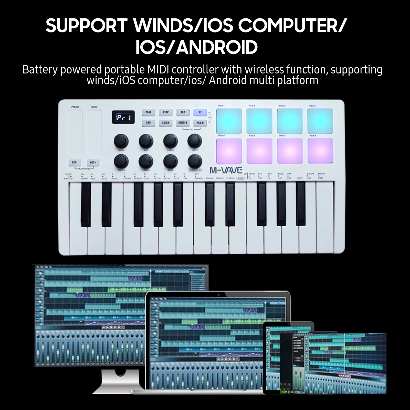 M-VAVE 25-Key MIDI Control Key - مراجعة Midi Controller Pad وسعره